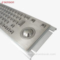IP65 stainless steel keyboard nga adunay trackball alang sa kaugalingon nga service terminal